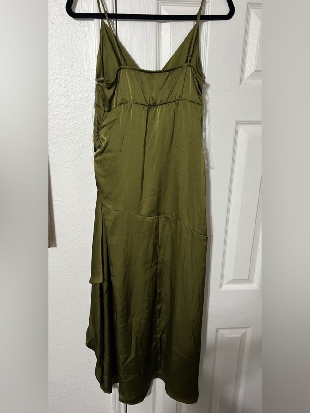 wild fable Olive Green High-Low Slip Dress - Picture 3 of 3
